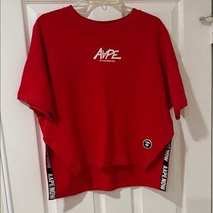 Women's Red Graphic T-Shirt